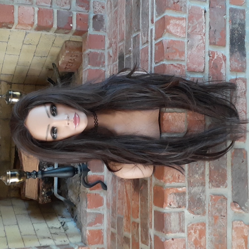 Boom! Brown Xtra Long Layered Lacefront Wig